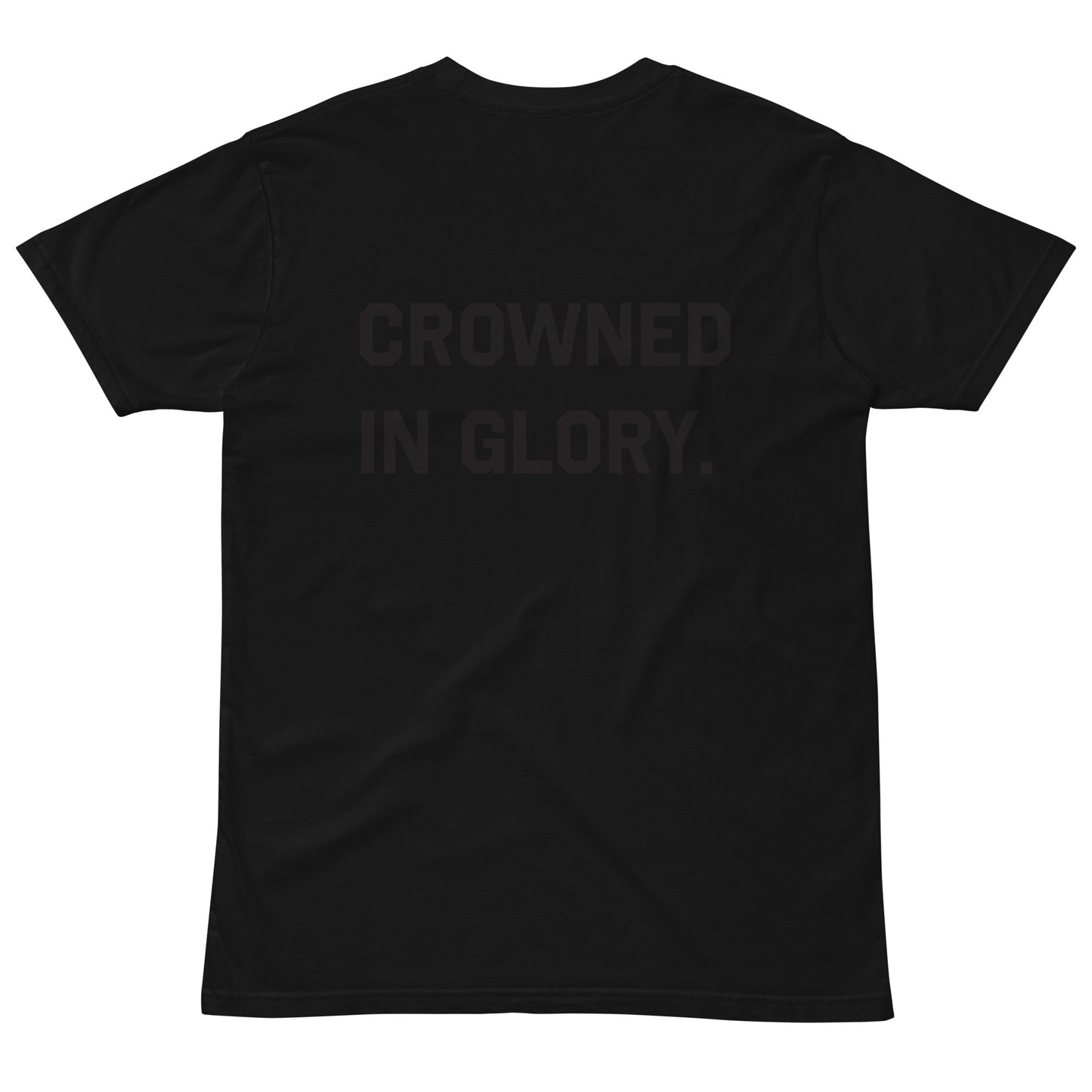 Black Logo Tee: 'Iron Crown: Crowned In Glory' by OODept.