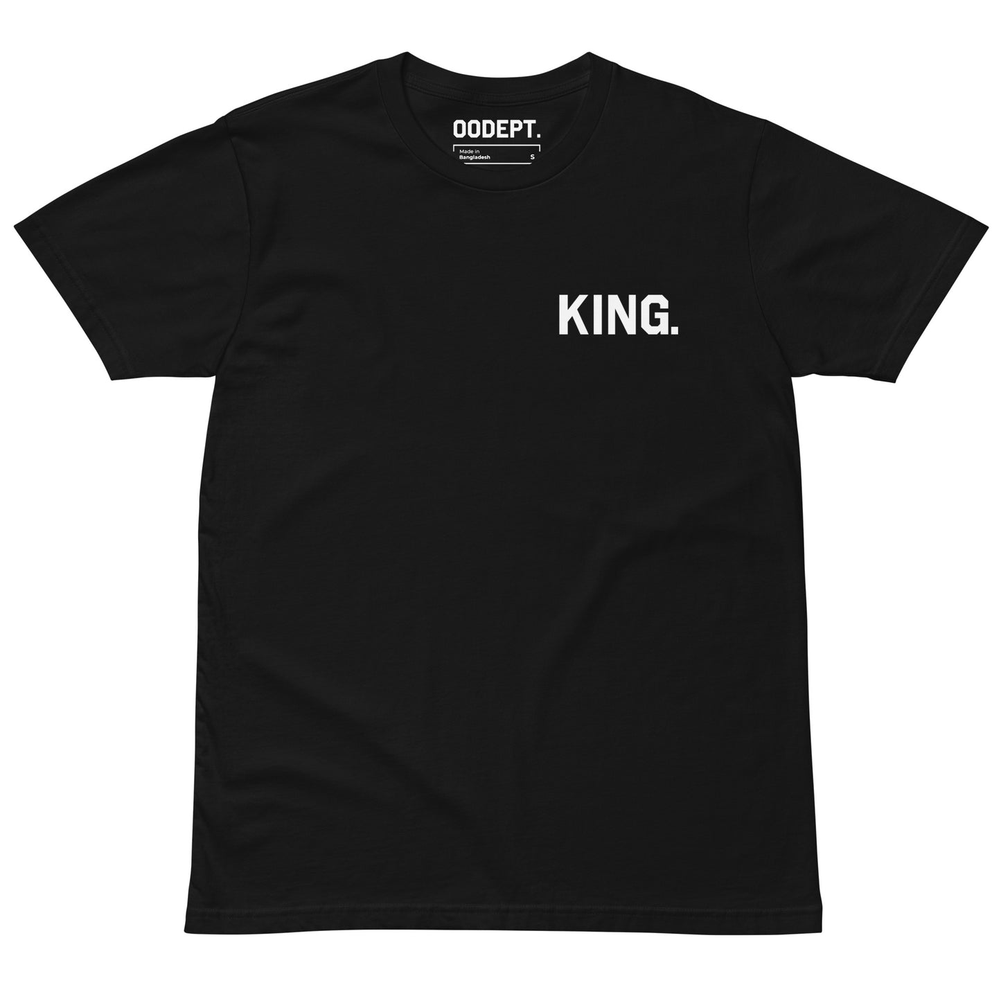 White Logo Tee: 'King: Crowned King Of New York City' by OODept.