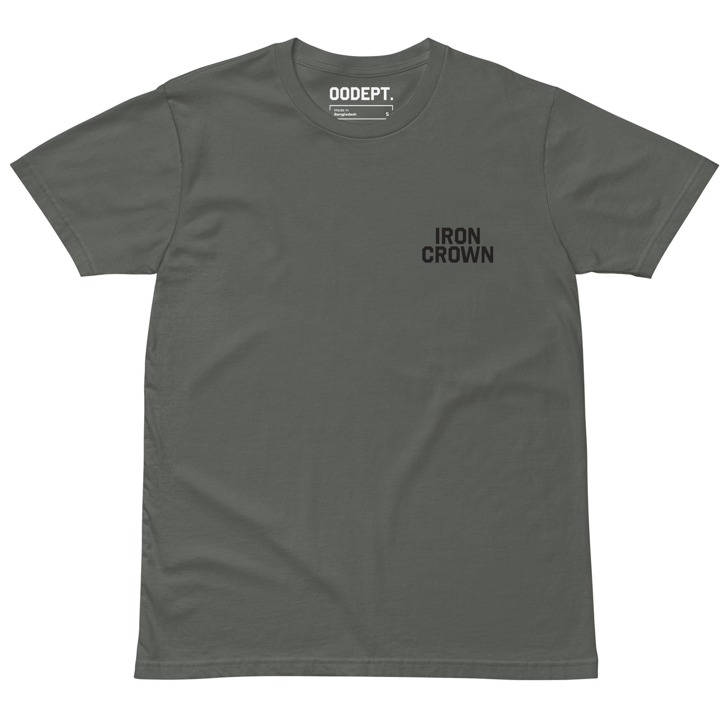 Black Logo Tee: 'Iron Crown: Crowned In Glory' by OODept.