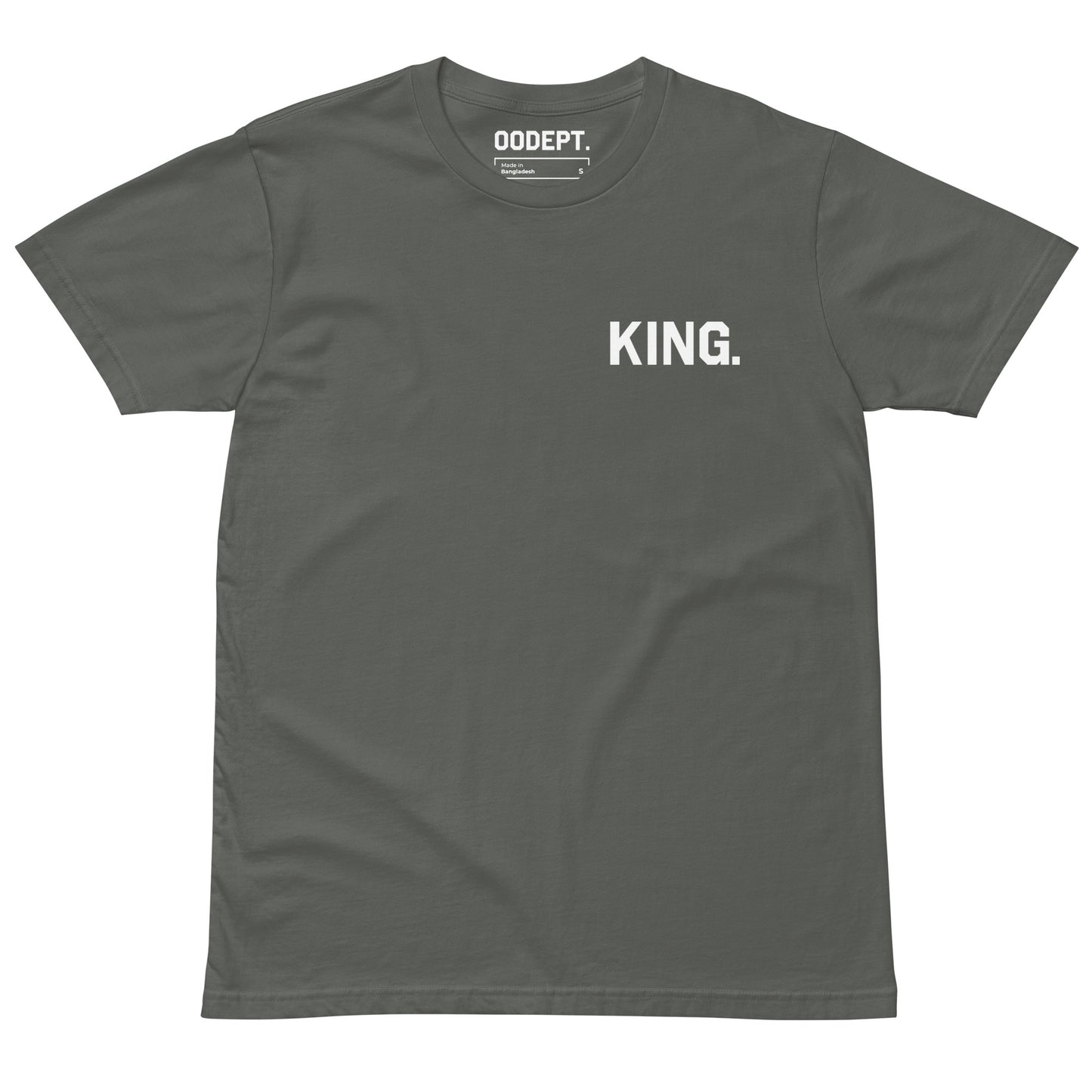 White Logo Tee: 'King: Crowned King Of New York City' by OODept.