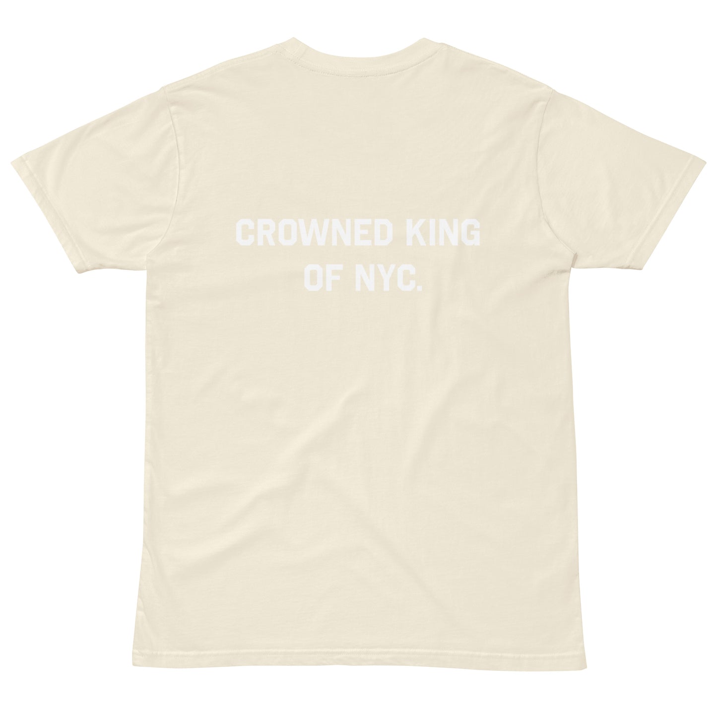 White Logo Tee: 'King: Crowned King Of New York City' by OODept.