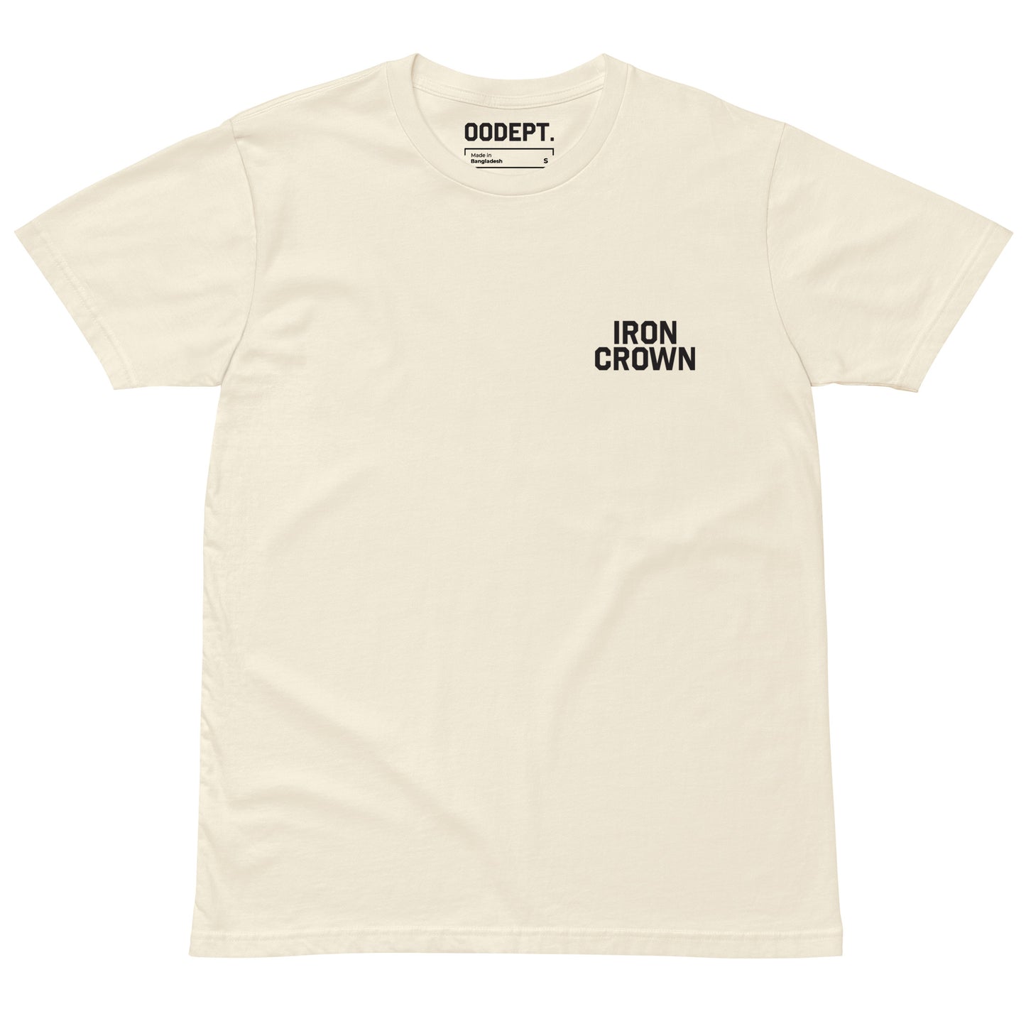 Black Logo Tee: 'Iron Crown: Crowned In Glory' by OODept.