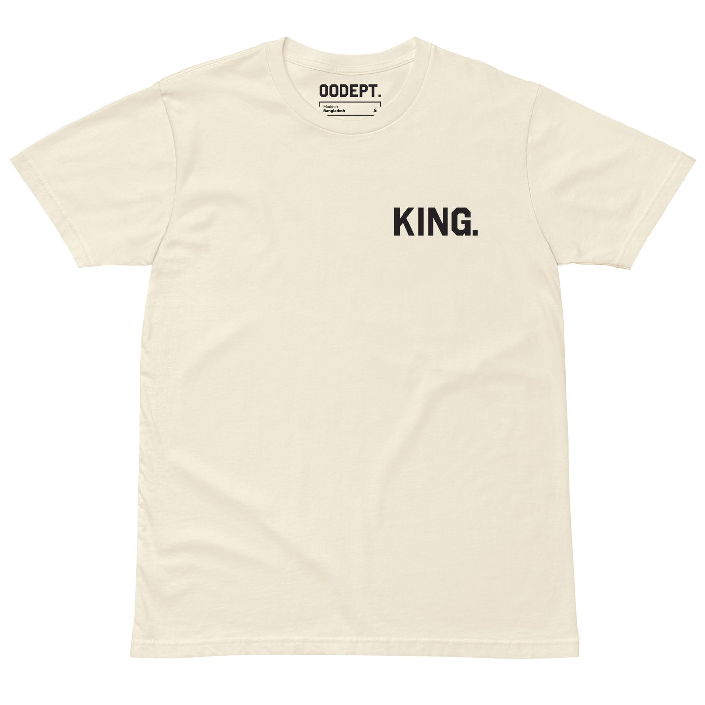 Black Logo Tee: 'King: Crowned King Of South Beach' by OODept.