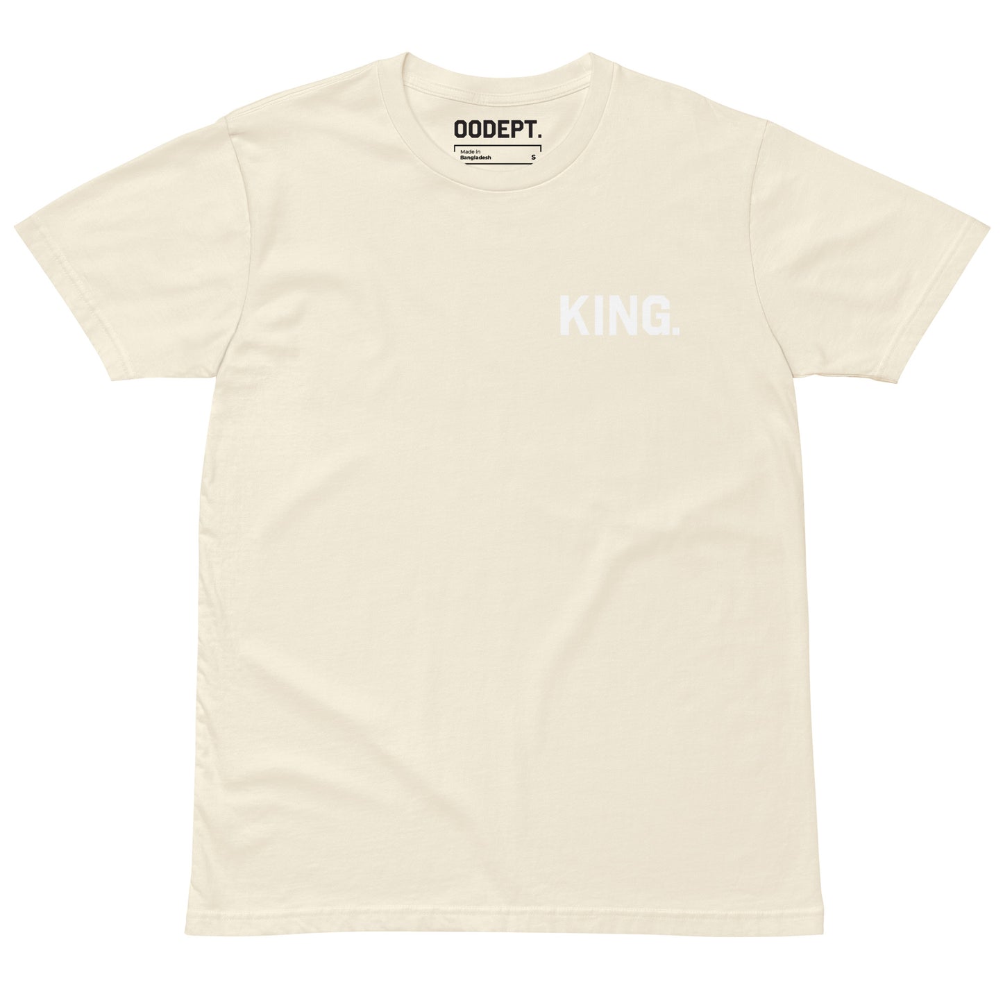 White Logo Tee: 'King: Crowned King Of New York City' by OODept.