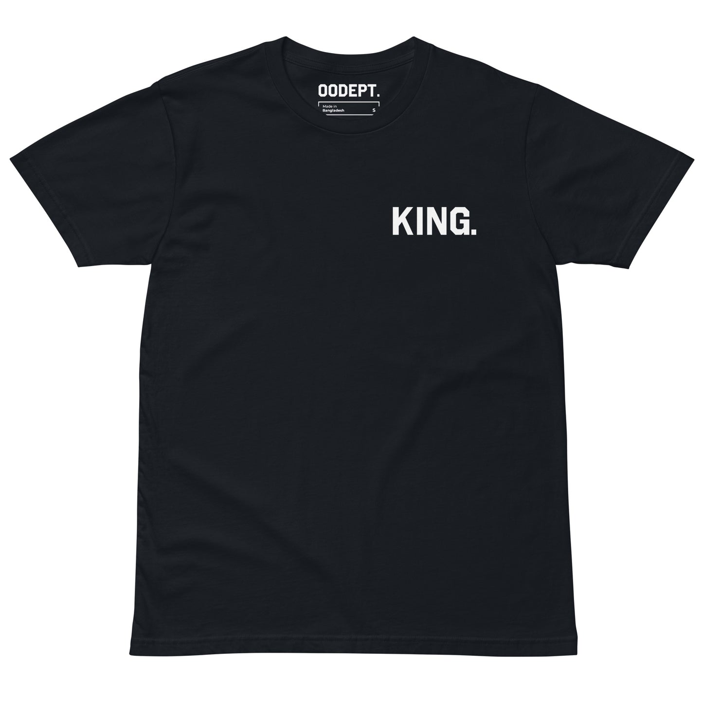 White Logo Tee: 'King: Crowned King Of New York City' by OODept.