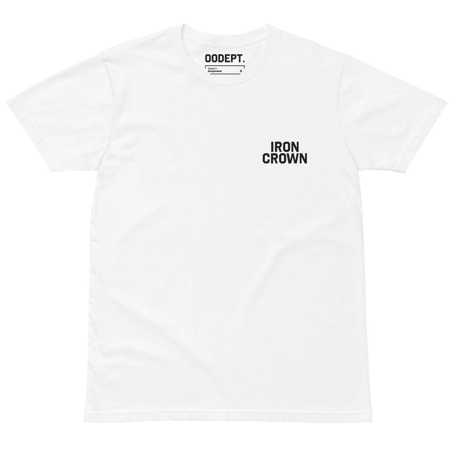 Black Logo Tee: 'Iron Crown: Crowned In Glory' by OODept.